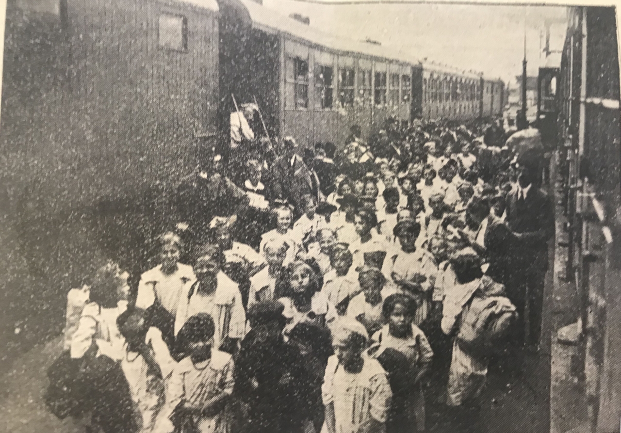 Arrivo bambini a Vienna